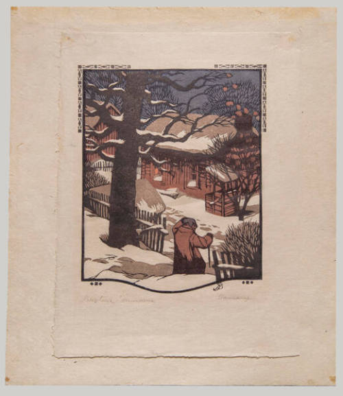 Gustave Baumann (American, born Germany, 1881 – 1971), All the Year Round - January, 1912, colo…