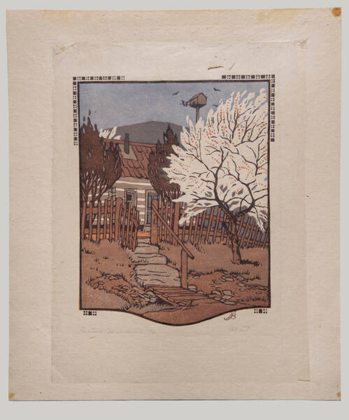 Gustave Baumann (American, born Germany, 1881 – 1971), All the Year Round - April, 1912, color …