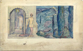 Sketch for mural "The Conversion of St. Francis"