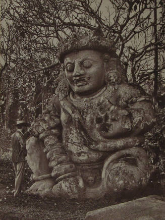 Colossal Figure at Singa-Sarie, Java