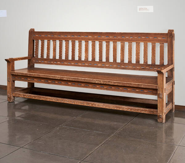 Santa Fe Style Bench with Arms
