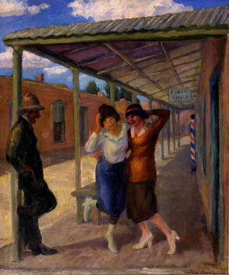 John Sloan, Under the Old Portal (Old Portale, Santa Fe), 1919 (reworked 1945), oil on canvas, …