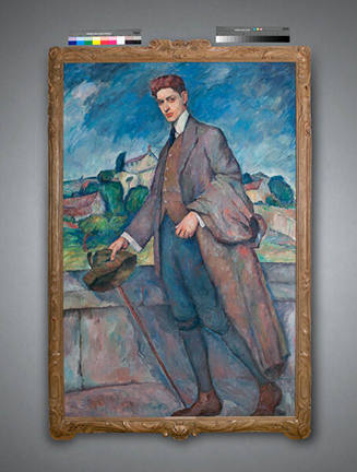 Donald Beauregard, Portrait of an Artist, circa 1912, oil on canvas, 69 × 45 in. Collection of …