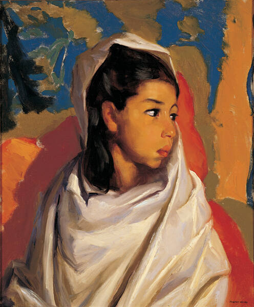 Robert Henri, Maria (Lucinda in Wrap), circa 1917, oil on canvas, 24 x 20 in. Collection of the…