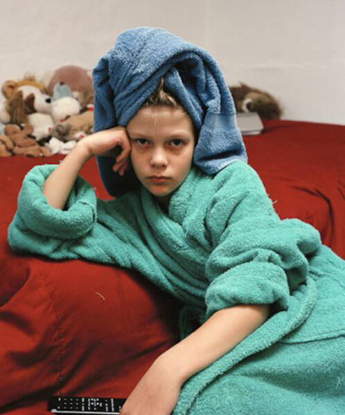 Blue Towel and Remote (from the series Teenagers)