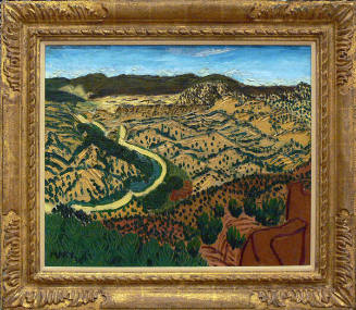 Mary Regensburg, New Mexico Landscape, 1936, oil on canvas, 19 3/4 x 23 3/4 x 2 in. Collection …