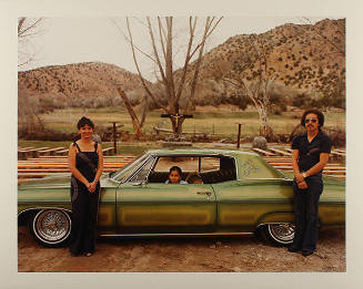 Meridel Rubenstein, Paul, Annabelle and Paula Medina, Chimayo, New Mexico, 1980, Kodak RC color…