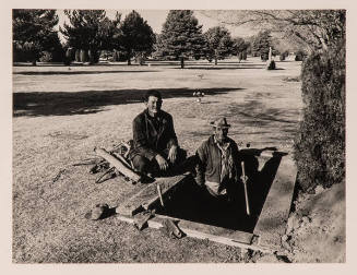 Anne Noggle, Grave Diggers, 1967, Gelatin silver print. Collection of the New Mexico Museum of …