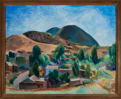 Willard Nash, Landscape (Santa Fe), 1930, oil on canvas, 24 1/4 x 30 1/4 in. Collection of the …
