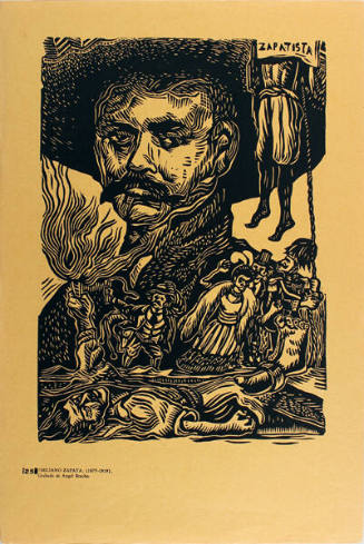 Plate 25: Emiliano Zapata (1877-1919) (from the portfolio Estampas de la Revolución Mexicana)