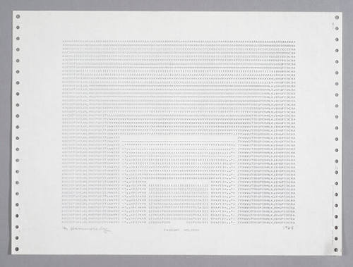 Frederick Hammersley, THOUGHT HOLDERS, #1, 1969, from the series of #1-#72, computer‐generated …