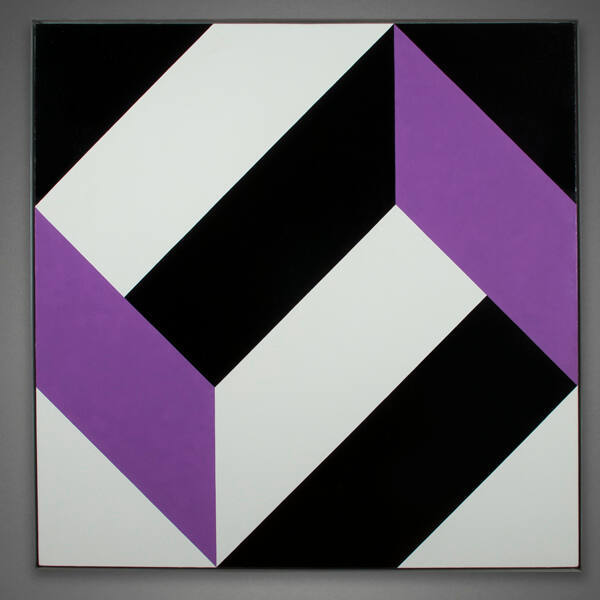 Frederick Hammersley, Tango, 1979, oil on linen, 48 × 48 in. Collection of the New Mexico Museu…
