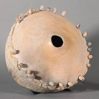 Rick Dillingham, Pierced Vessel, 1973, pit fired earthenware, 10 1/2 × 12 × 13 in. Collection o…