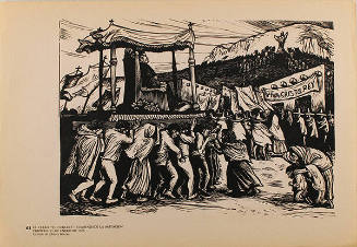 Plate 61: El cerro de El Cubilete: comienzo de la  agitación Cristera, 11 de enero de 1923 (from the portfolio Estampas de la Revolución Mexicana)