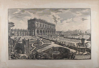 Veduta della Villa dell' Emo Signor Card. Alessandro Albani fuori di Porta Salaria (dalla serie Vedute di Roma)