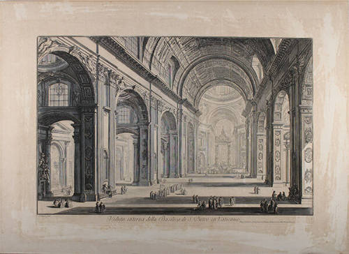 Veduta Interna della Basilica di S. Pietro in Vaticano (dalla serie Vedute di Roma)