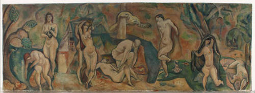 Untitled (Nudes in Landscape with House)