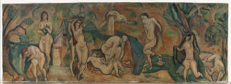 Untitled (Nudes in Landscape with House)