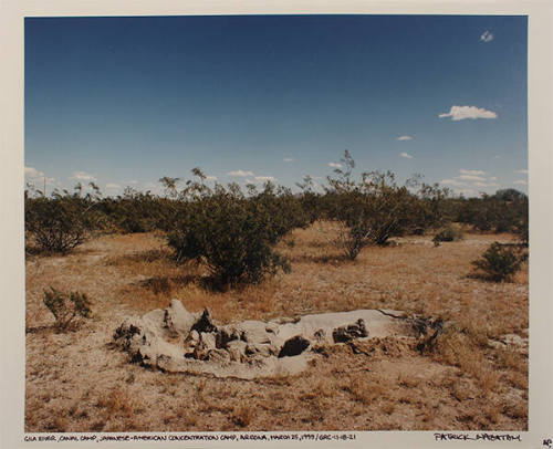 Gila River, Canal Camp, Japanese-American Concentration Camp, Arizona, March 25, 1995 / GRC-11-18-21 (from the series Japanese-American Concentration Camps)