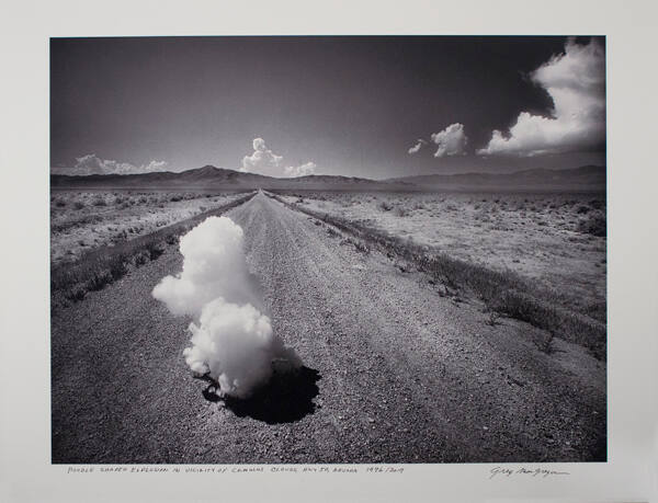 Poodle-shaped Explosion in Vicinity of Cumulus Clouds, Highway 50, Nevada
