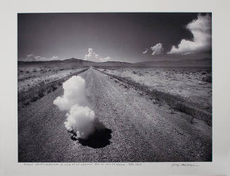 Poodle-shaped Explosion in Vicinity of Cumulus Clouds, Highway 50, Nevada