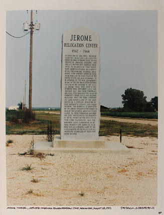 Jerome Marker, Japanese-American Concentration Camp, Arkansas, August 28, 1993 (from the series Japanese American Concentration Camps)
