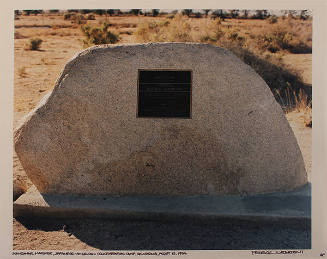 Manzanar Marker, Japanese-American Concentration Camp, California, August 13,1994 (from the series Japanese American Concentration Camps)