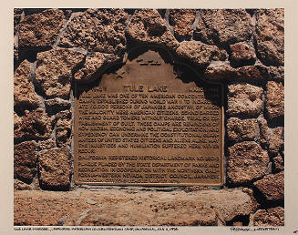 Tule Lake Marker, Japanese-American Concentration Camp, California, July 3, 1994 (from the series Japanese American Concentration Camps)