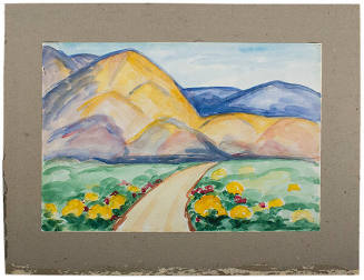 Untitled (Landscape with Yellow and Blue Mountains)