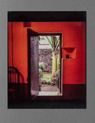 "Trotzky House Coyoacan, Mexico City" Red Wall and Door