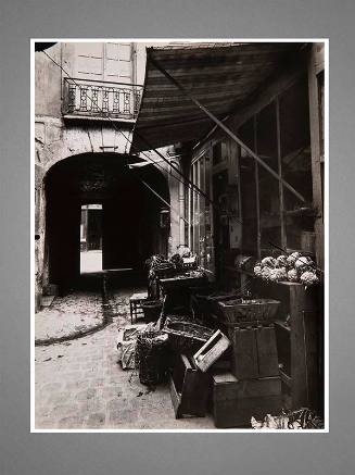 Untitled (Grocer's display in courtyard)