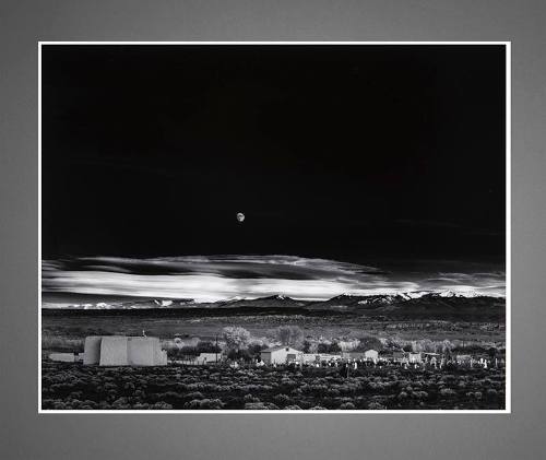 Gelatin silver print of New Mexican landscape by Ansel Adams