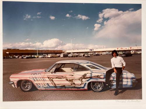 Chromogenic print from portfolio series, The Lowriders: Portraits from New Mexico." Charlie Vil…