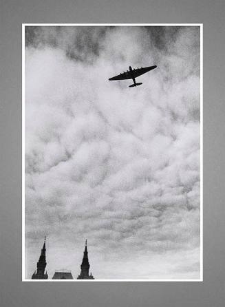 Photographed by M. Markov Grinberg-- The airplane of Maxim Gorkey flying in the sky over Red Sq…