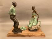 Bronze sculpture by Luis Jiménez Jr., "Fiesta Dancers," horizontal view

Fiesta Dancers, or F…