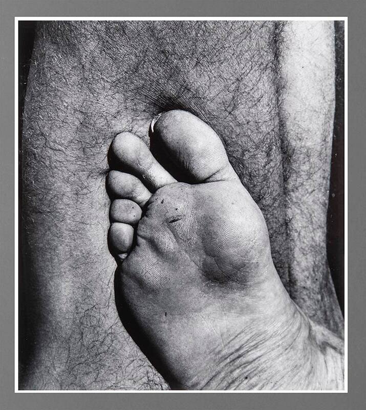 Walter Chappell, Nude Foot, Talpa, 1965, gelatin silver print, 11 1/8 x 9 3/4 in. Collection of…