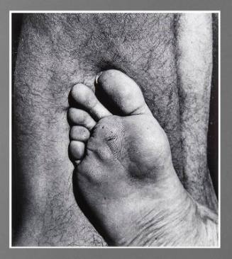 Walter Chappell, Nude Foot, Talpa, 1965, gelatin silver print, 11 1/8 x 9 3/4 in. Collection of…