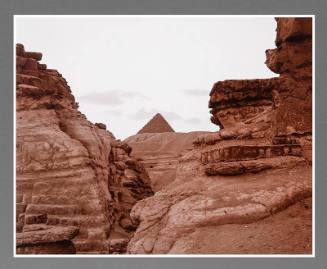 Behind the Pyramid, Giza, Egypt