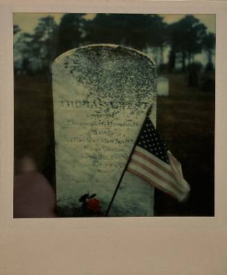 Untitled  (Tombstone and flag)