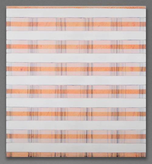Johnnie Winona Ross, San Solomon Seeps 05, 2006, burnished acrylic and oil on linen, 24 × 22 1/…