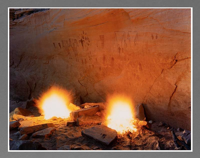 Fires at Green March Ruin, Sheik Canyon, San Juan County, Utah (from the series Marks in Place)