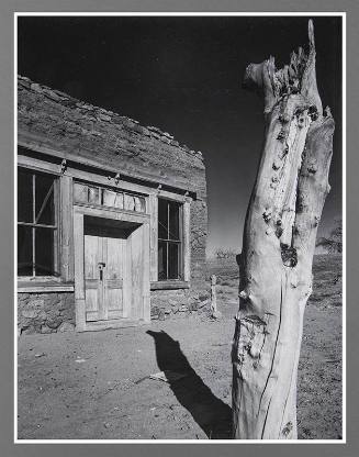 Galisteo, NM, Old House and Stump