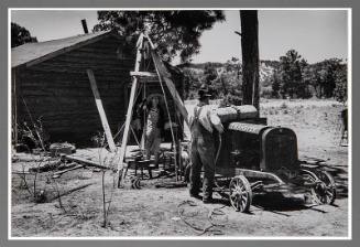 Farmer and Wife Drilling a Water Well - Pie Town, NM