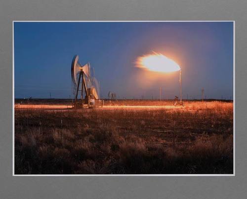 Night Flare with Pump Jack (from the series West Texas and Southeastern New Mexico)