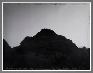 A portrait of the artist atop a small hill on his thirtieth birthday, 9/9/82