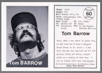 Tom Barrow (from the series The Baseball-Photographer Trading Cards)