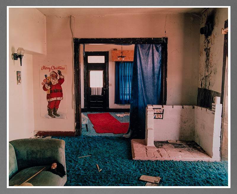 View inside a house in Ancho, eastern New Mexico, May 14, 2000