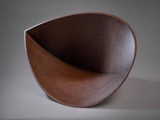 Tom Waldron, Shell #2, 1995-1996, steel and wood, 41 x 27 x 24 in. Collection of the New Mexico…
