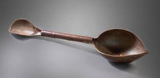Shareen M. Lobdell, Elbow Ladle, 1992, bronze, 4 × 32 × 6 1/2 in. Collection of the New Mexico …