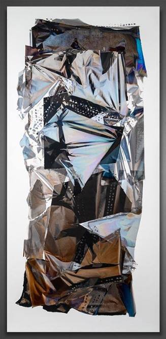 Larry Bell, Danger Zone (MP #244), 1990, laminated, coated film and mylar on dyed Hiromi paper …